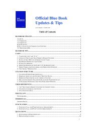 Official Blue Book Updates & Tips - Widener Law Review