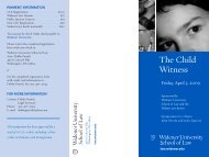 The Child Witness - Widener Law Review