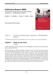 Fehlzeiten-Report 2009 - WIdO