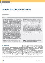 Disease Management in den USA - WIdO