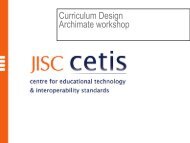 Curriculum Design Archimate workshop - CETIS Wiki