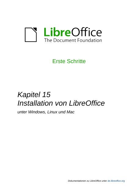 Installation von LibreOffice - The Document Foundation Wiki