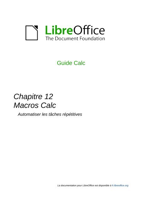 Macros Calc - The Document Foundation Wiki