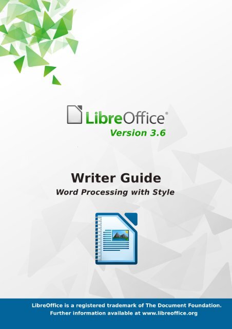 LibreOffice 3.6 Writer Guide - The Document Foundation Wiki