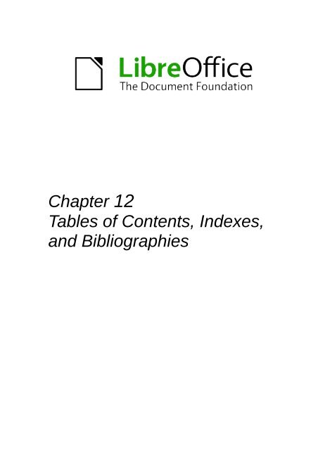 LibreOffice 3.6 Writer Guide - The Document Foundation Wiki