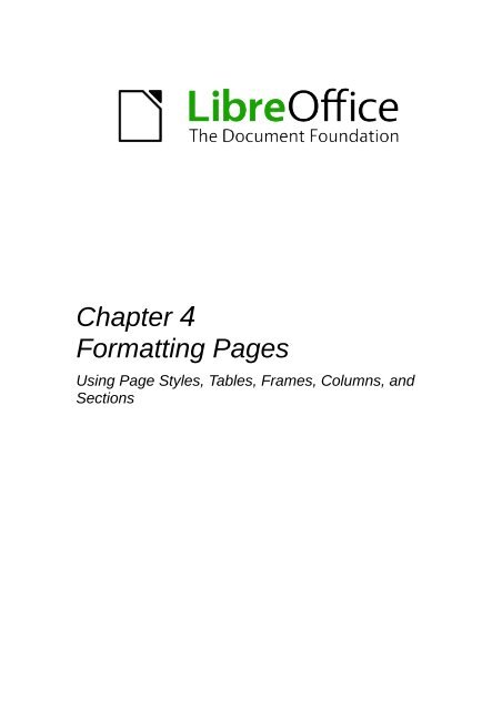 LibreOffice 4.0 Writer Guide - The Document Foundation Wiki