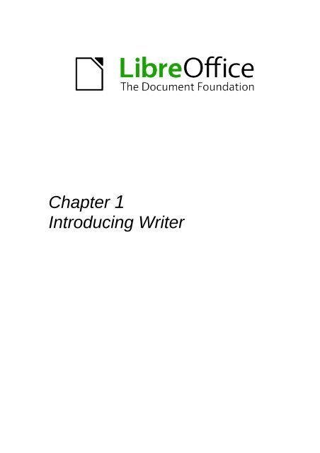 LibreOffice 4.0 Writer Guide - The Document Foundation Wiki