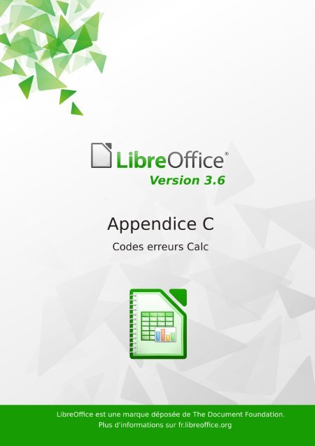 Codes erreurs Calc - The Document Foundation Wiki
