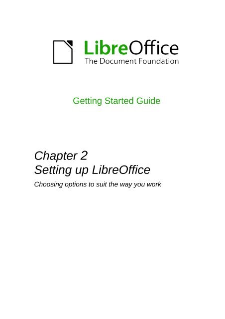 Setting up LibreOffice - The Document Foundation Wiki
