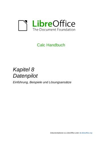 Kapitel 8 Datenpilot - The Document Foundation Wiki