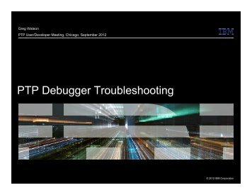 PTP Debugger Troubleshooting