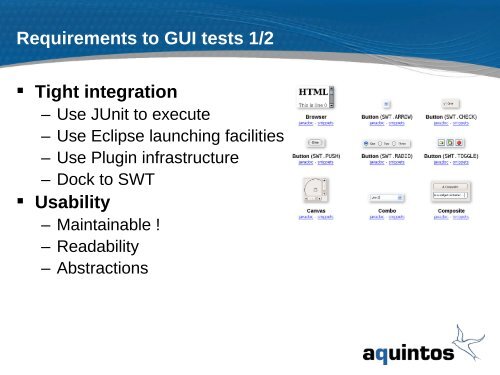 Automated GUI Tests with SWTBot