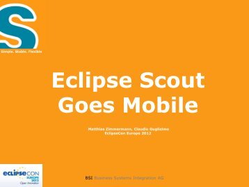 Eclipse Scout Goes Mobile