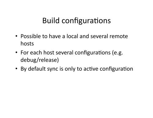 Tips for using synchronized projects and how to avoid common pi alls