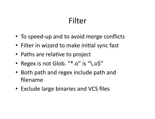 Tips for using synchronized projects and how to avoid common pi alls