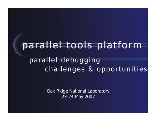 parallel debugging challenges & opportunities