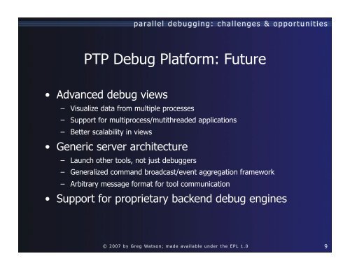 parallel debugging challenges & opportunities
