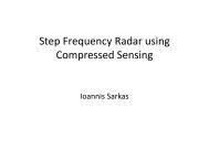 Step Frequency Radar using Compressed Sensing - wiki