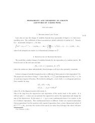 PROBABILITY AND GEOMETRY ON GROUPS (LECTURES BY G ...