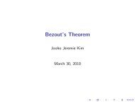 Bezout's Theorem - wiki