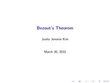 Bezout's Theorem - wiki