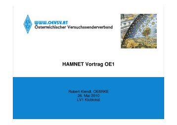 HAMNET Vortrag OE1 - OE Wiki