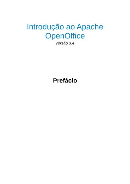 Introdução ao Apache OpenOffice - OpenOffice.org wiki