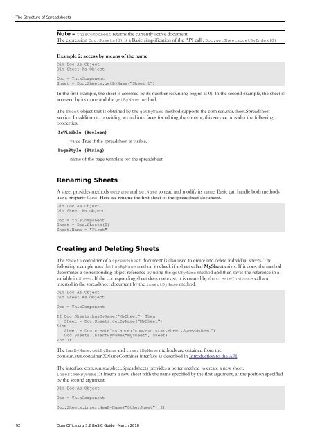 OpenOffice.org BASIC Guide - OpenOffice.org wiki