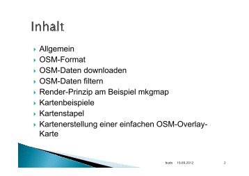 Allgemein OSM-Format OSM-Daten downloaden ... - OpenStreetMap