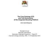 The Crop Ontology - Plant Ontology Wiki