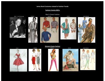 James Bond Costumes related to Fashion Trends ... - Wiki Village
