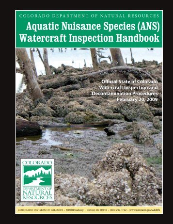 Watercraft Inspection Handbook - Colorado Division of Wildlife ...