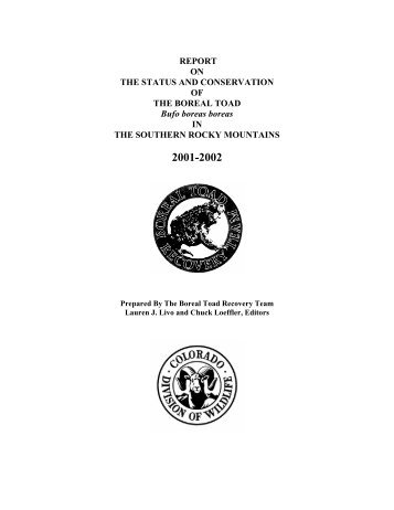 Status Report - Colorado Division of Wildlife