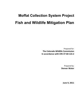 Moffat Collection System Project - Mitigation Plan 6-9-11 - Colorado ...