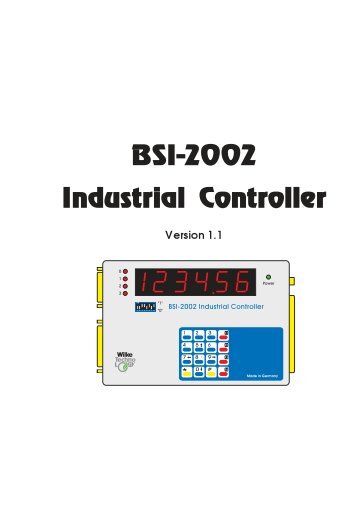 BSI-2002 Industrial Controller