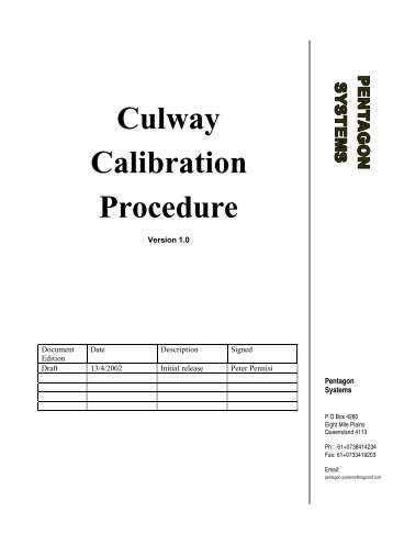 Calibration Procedures_Pentagon - WIM