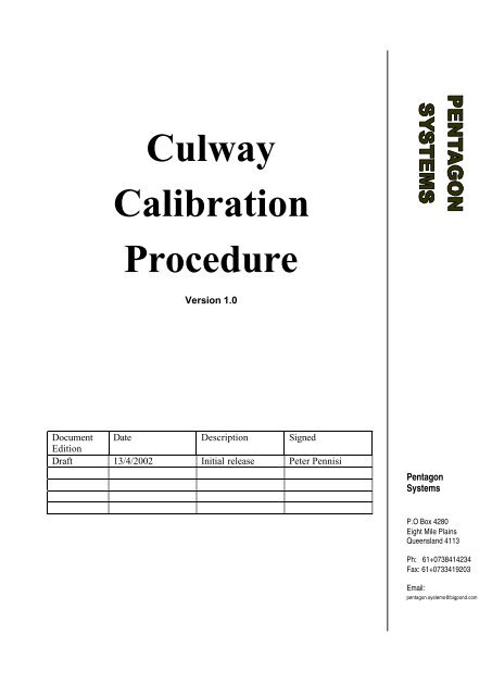 Calibration Procedures_Pentagon - WIM