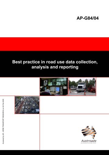 AP-G84/04 Best practice in road use data collection, analysis ... - WIM