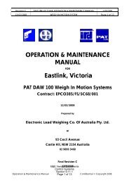EastLink O&M Manual PAT DAW 100_ELWC - WIM