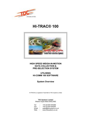 HI-TRAC® 100 - WIM