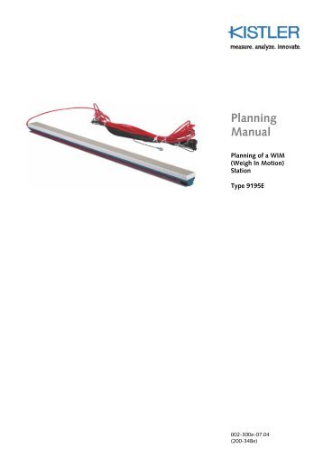 Instruction Manual, Type 9195E - WIM