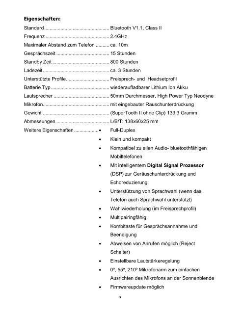 Benutzerhandbuch Supertooth II