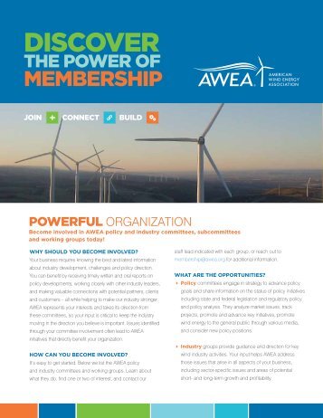 Committees and Working Groups - American Wind Energy Association