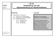 Standardsoftware - Lehrstuhl für Wirtschaftsinformatik