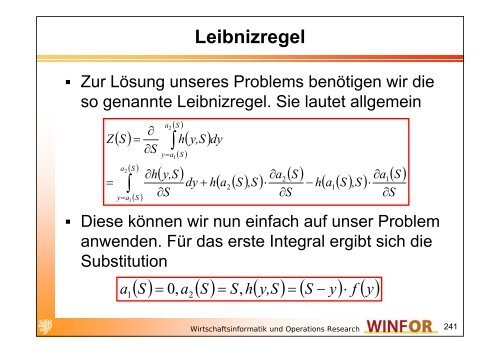 2.2.3 Stochastisches Bestandsmanagement - WINFOR