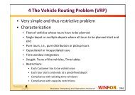 4 The Vehicle Routing Problem (VRP) - WINFOR