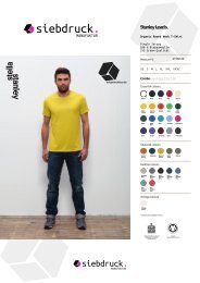 Siebdruck Manufaktur - Shirtfarben