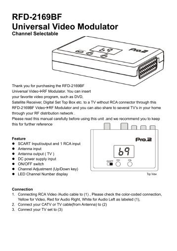 RFD-2169BF Universal Video Modulator - Wintal