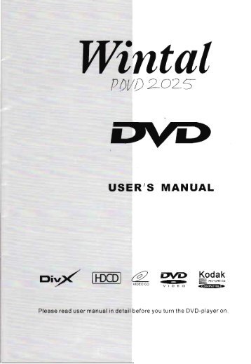 USER'S MANUAL - Wintal