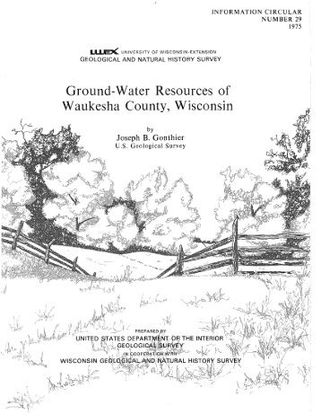 IC29. Ground-water resources of Waukesha County, Wisconsin.